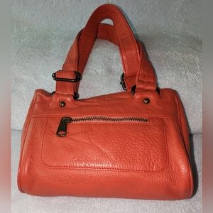 Vintage Marc Jacobs burnt orange leather shoulder bag.